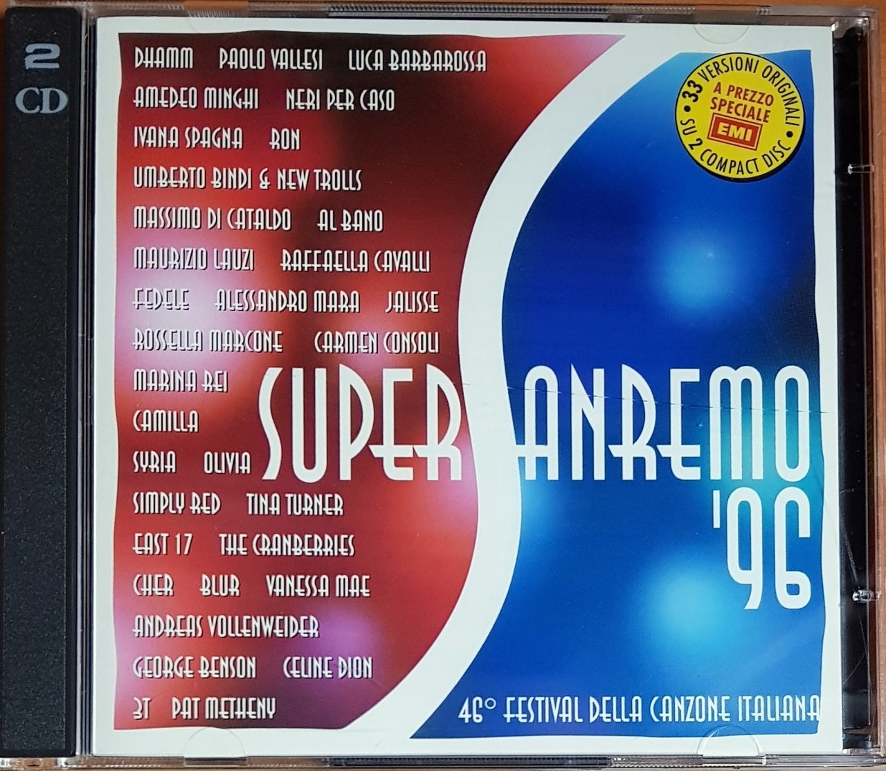 SUPER SANREMO '96 / OLIVIA, TINA TURNER, THE CRANBERRIES, CELINE DION, SYRIA, RON, AL BANO, EAST 17 (1996) EMI 2CD 2.EL