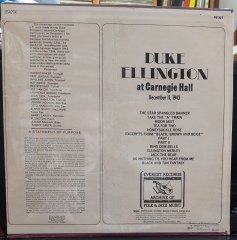 DUKE ELLINGTON - AT CARNEGIE HALL DECEMBER 11, 1943 - PLAK SIFIR