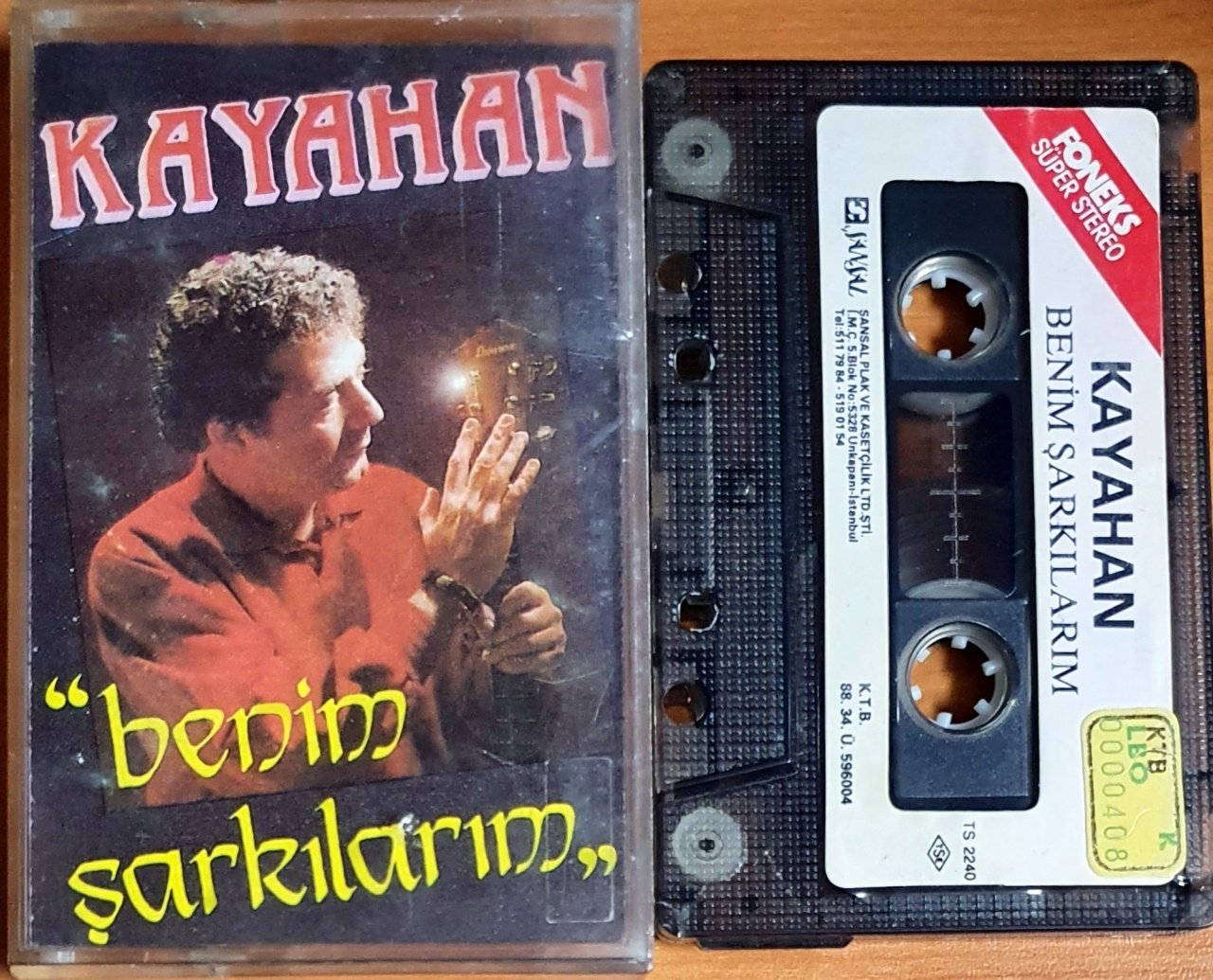 KAYAHAN - BENİM ŞARKILARIM (1988) - KASET ŞANSAL 2.EL