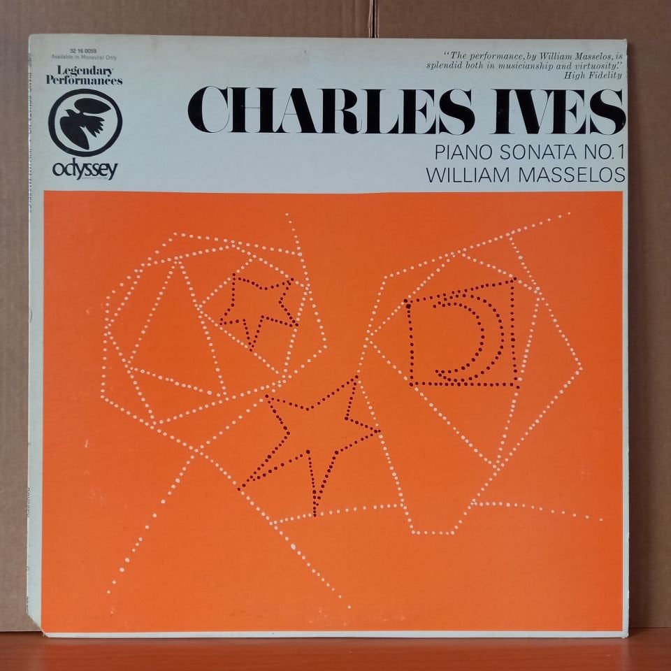 CHARLES IVES: PIANO SONATA NO. 1 / WILLIAM MASSELOS (1967) - LP 2.EL PLAK
