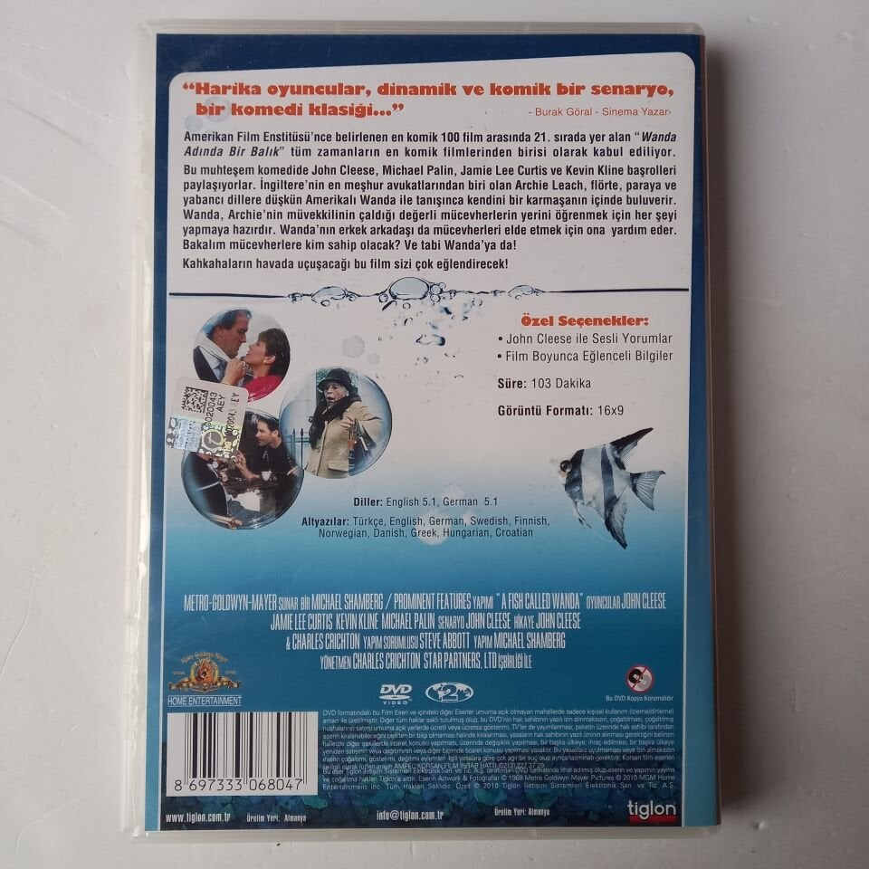 WANDA ADINDA BİR BALIK - JOHN CLEESE JAMIE LEE CURTIS DVD 2.EL