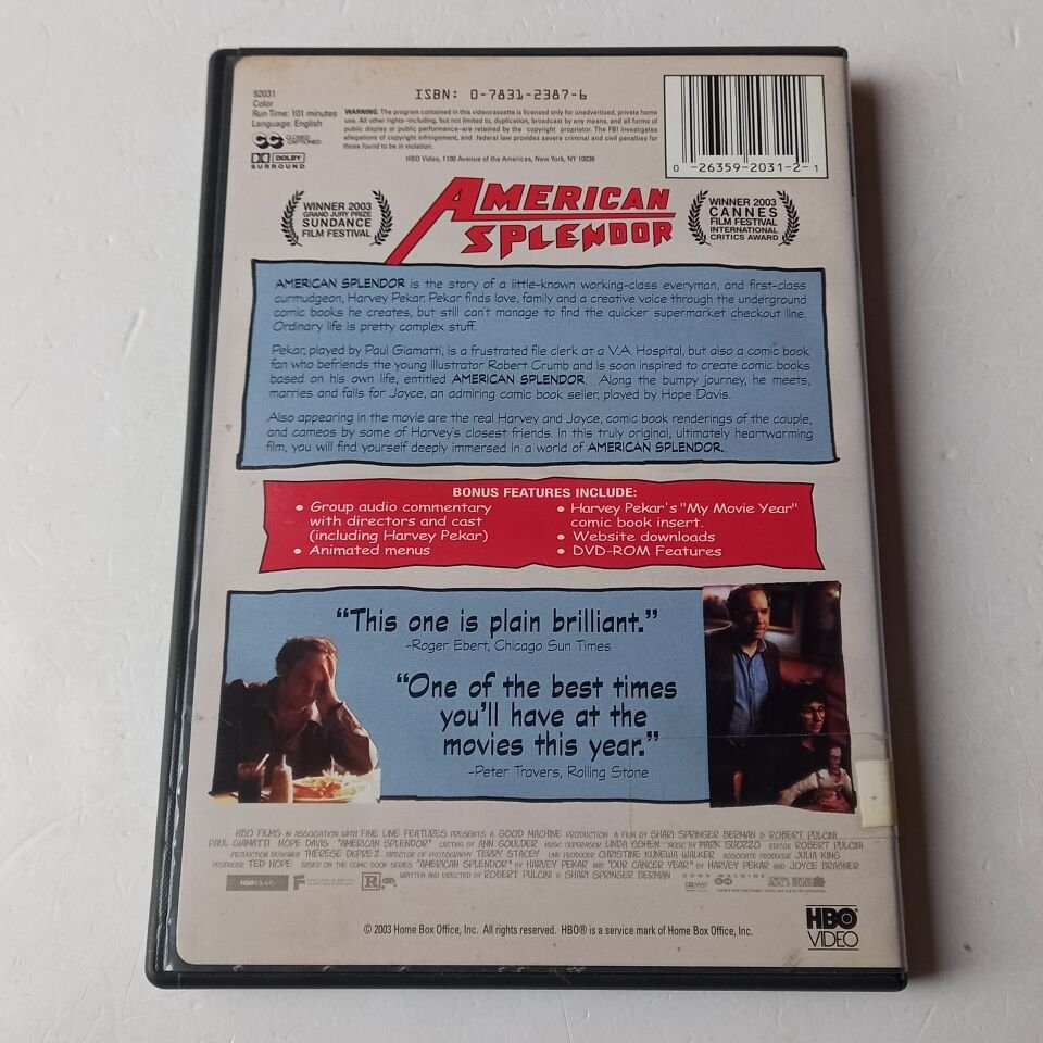 AMERICAN SPLENDOR - DVD 2.EL