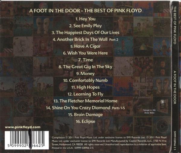 PINK FLOYD - A FOOT IN THE DOOR (2011) - CD 2016 REMASTERED REISSUE COMPILATION ALBUM SIFIR DIGISLEEVE
