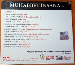 MUHABBET İNSANA - ÇEŞİTLİ SANATÇILAR CD SIFIR