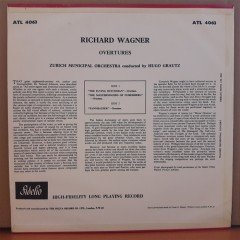 WAGNER: OVERTURES, ZURICH MUNICIPAL ORCHESTRA - LP 2.EL PLAK
