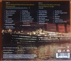 TITANIC SOUNDTRACK / ANNIVERSARY EDITION / JAMES HORNER, I SALONISTI (2012) - 2CD 2.EL