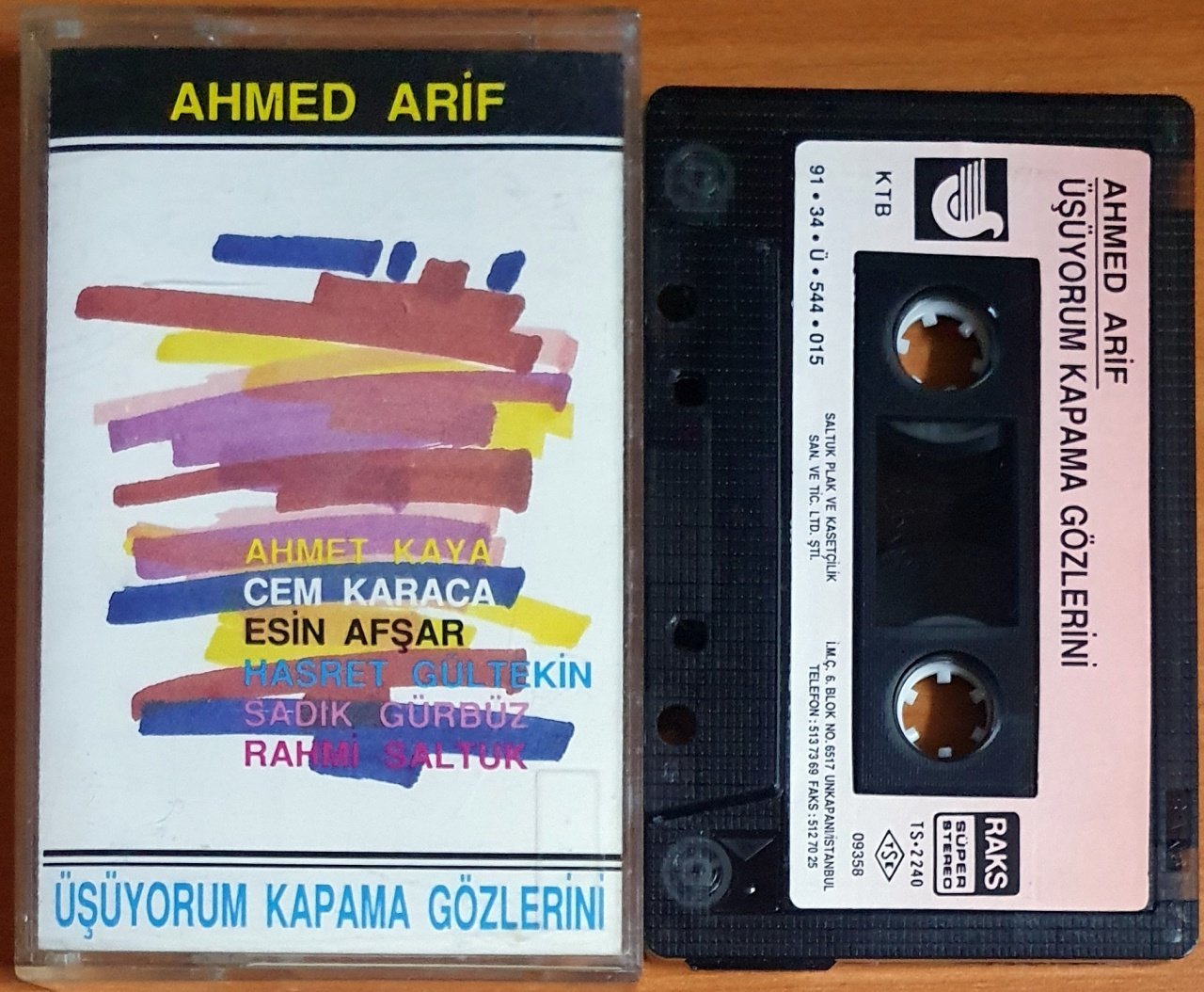 AHMED ARİF - ÜŞÜYORUM KAPAMA GÖZLERİNİ (1991) - KASET 2.EL