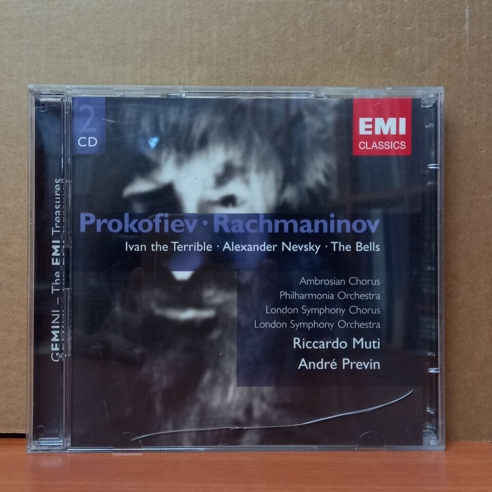 PROKOFIEV, RACHMANIOV - IVAN THE TERRIBLE, ALEXANDER NEVSKY, THE BELLS / AMBROSIAN CHORUS, PHILHARMONIA ORCHESTRA, LONDON SYMPHONY CHORUS, LONDON SYMPHONY ORCHESTRA / RICCARDO MUTI, ANDRE PREVIN (2007) - 2CD 2.EL