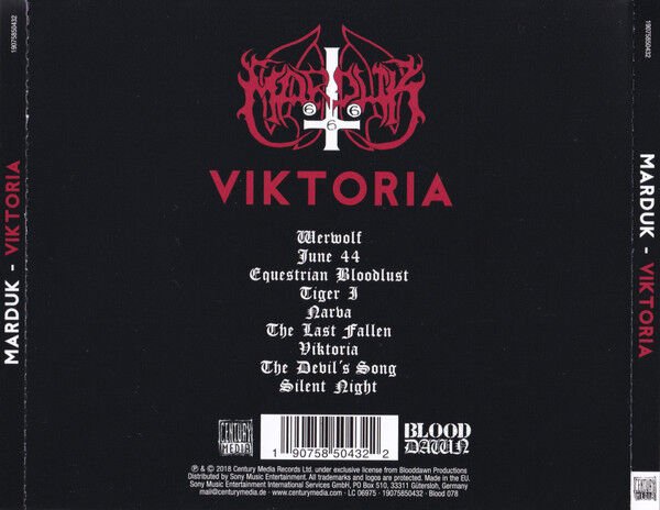 MARDUK – VIKTORIA (2018) - CD JEWEL CASE AMBALAJINDA SIFIR