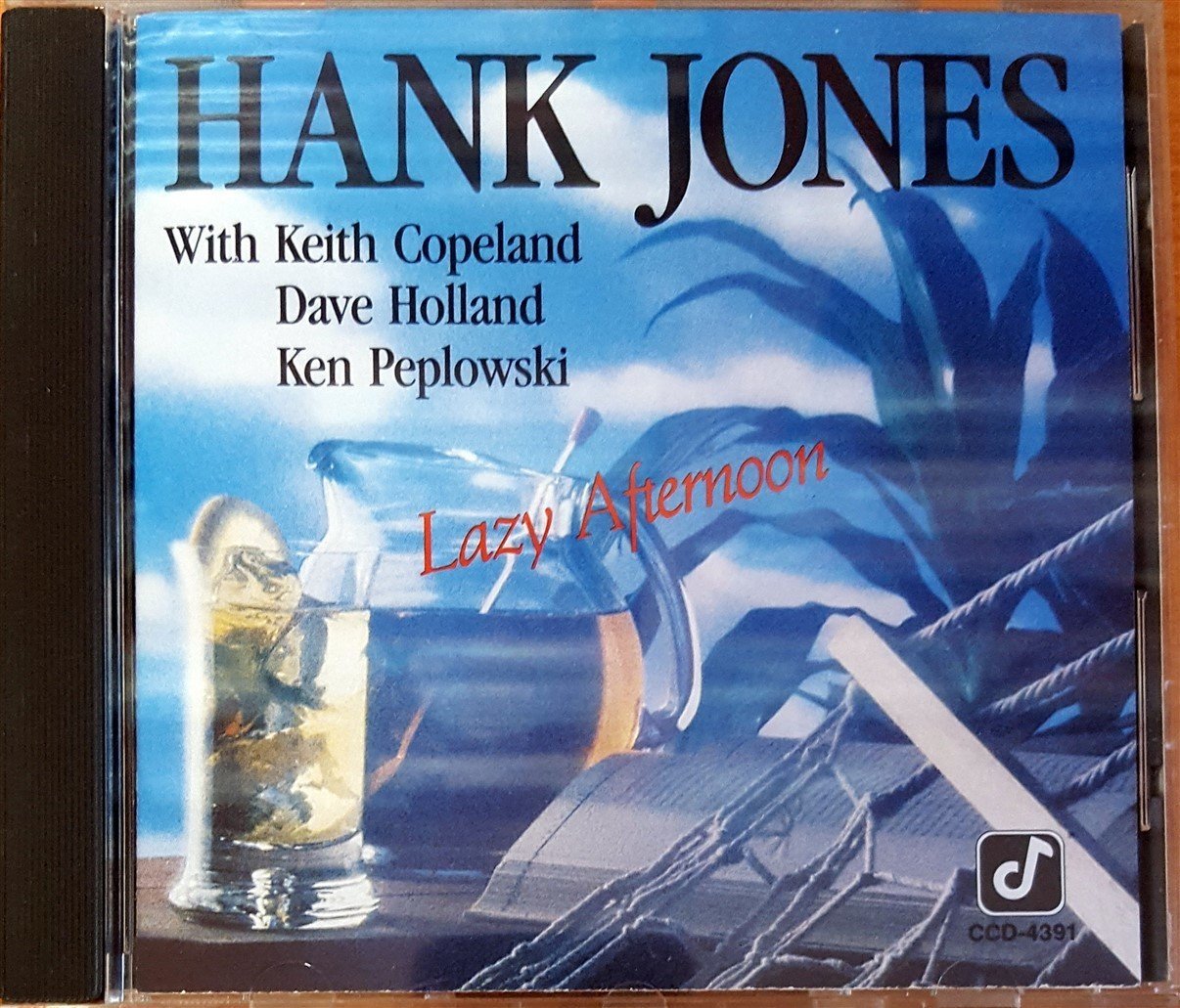 HANK JONES - LAZY AFTERNOON / KEITH COPELAND DAVE HOLLAND KEN PEPLOWSKI (1989) CONCORD RECORDS / MADE IN USA CD 2.EL