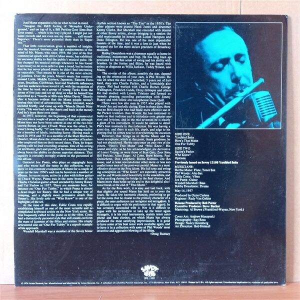 HERBIE MANN – BE BOP SYNTHESIS (1976) - LP 2.EL PLAK