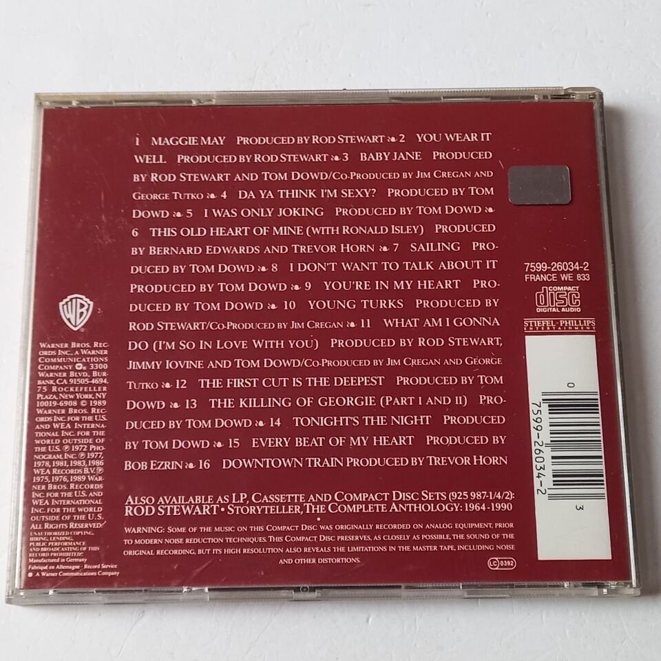 ROD STEWART – THE BEST OF ROD STEWART (1989) - CD 2.EL