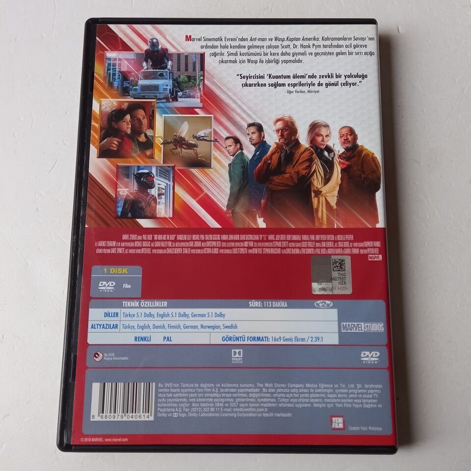 ANT-MAN VS WASP - PAUL RUDD, EVANGELINA LILLY - DVD 2.EL