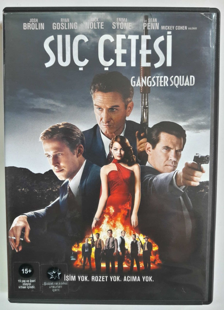 GANGSTER SQUAD - SUÇ ÇETESİ - JOSH BROLIN - RYAN GOSLING - NICK NOLTE - EMMA STONE - SEAN PENN - DVD 2.EL