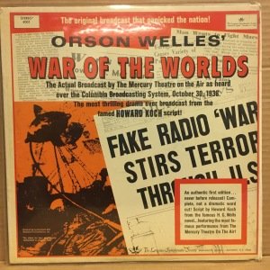 WAR OF THE WORLDS - ORSON WELLES / ORIGINAL BROADCAST (1968) - LP 2.EL PLAK