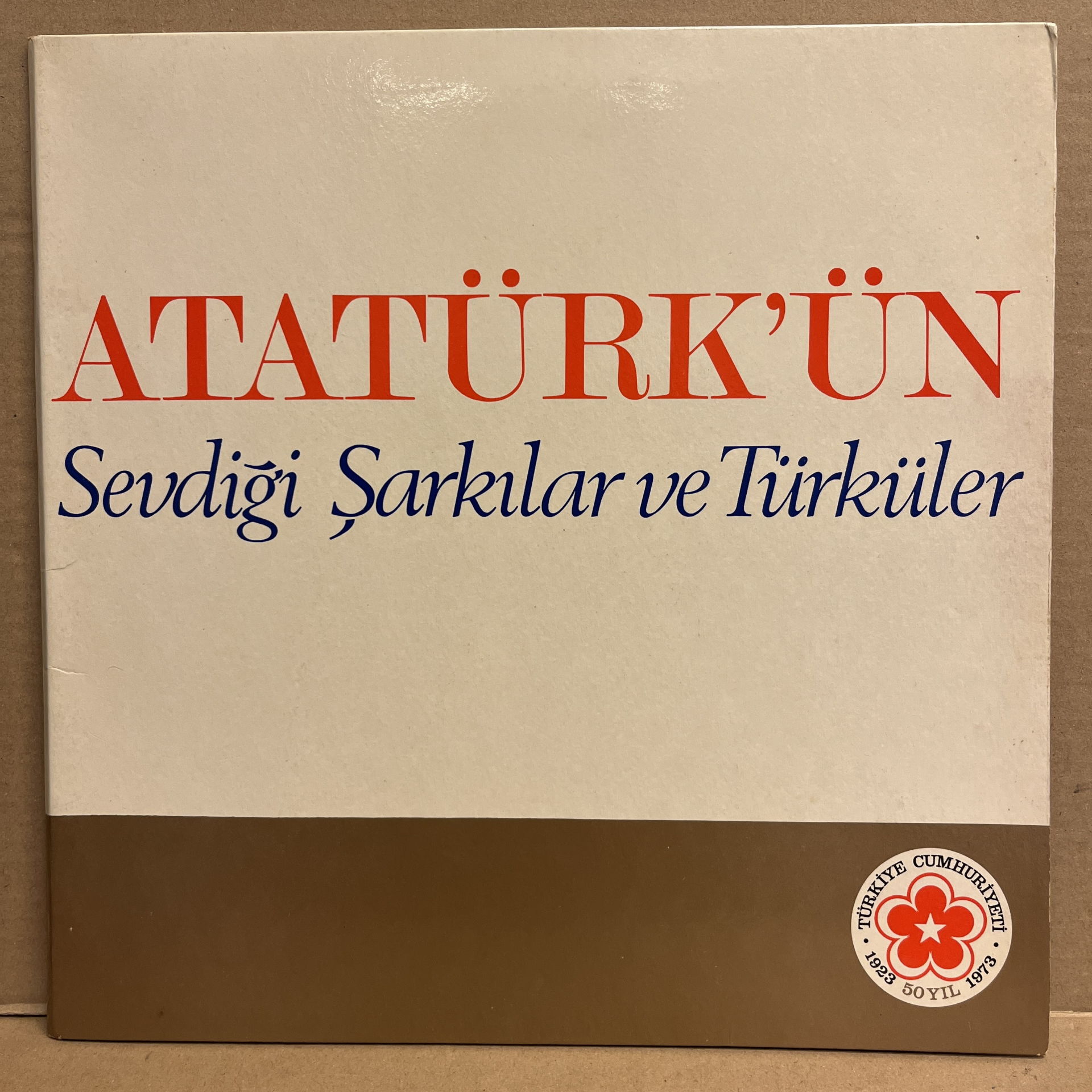 MÜNİR NURETTİN SELÇUK - ATATÜRK'ÜN SEVDİĞİ ŞARKILAR VE TÜRKÜLER (1973) LP 2.EL PLAK