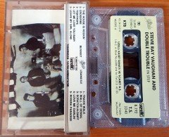STEVIE RAY VAUGHAN AND DOUBLE TROUBLE - IN STEP (1990) UZELLI CASSETTE MADE IN TURKEY ''USED'' PAPER LABEL