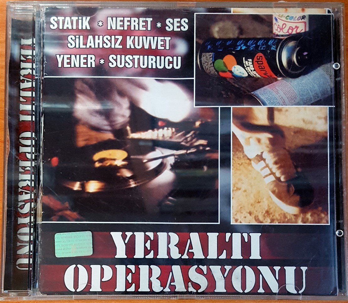 YERALTI OPERASYONU / STATİK NEFRET SES SİLAHSIZ KUVVET YENER SUSTURUCU / KOD MÜZİK CD 2.EL