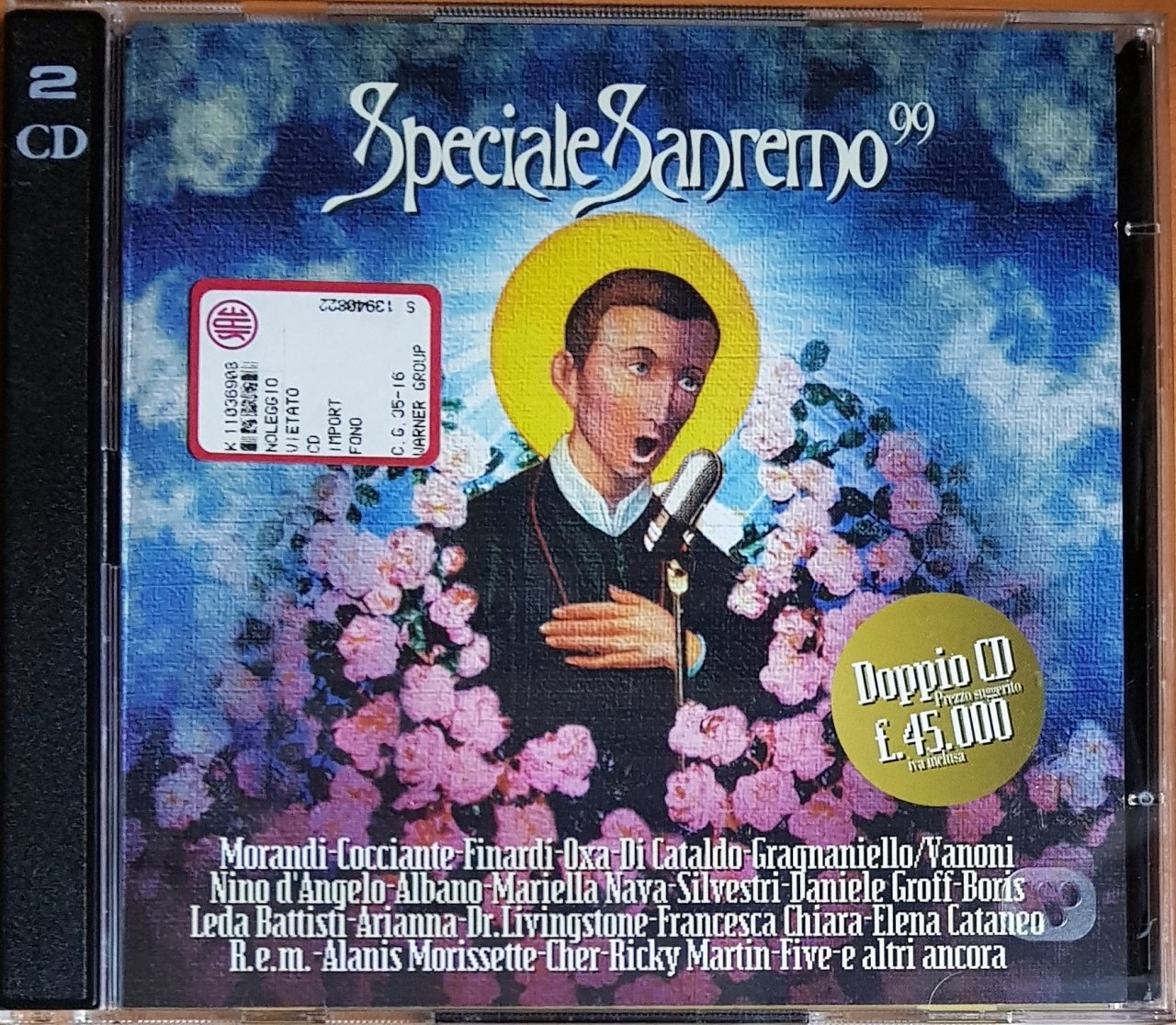 SPECIALE SANREMO 99 / REM, NEK, CHER, BORIS, ANNA OXA, RICKY MARTIN (1999) WARNET FONIT 2CD 2.EL