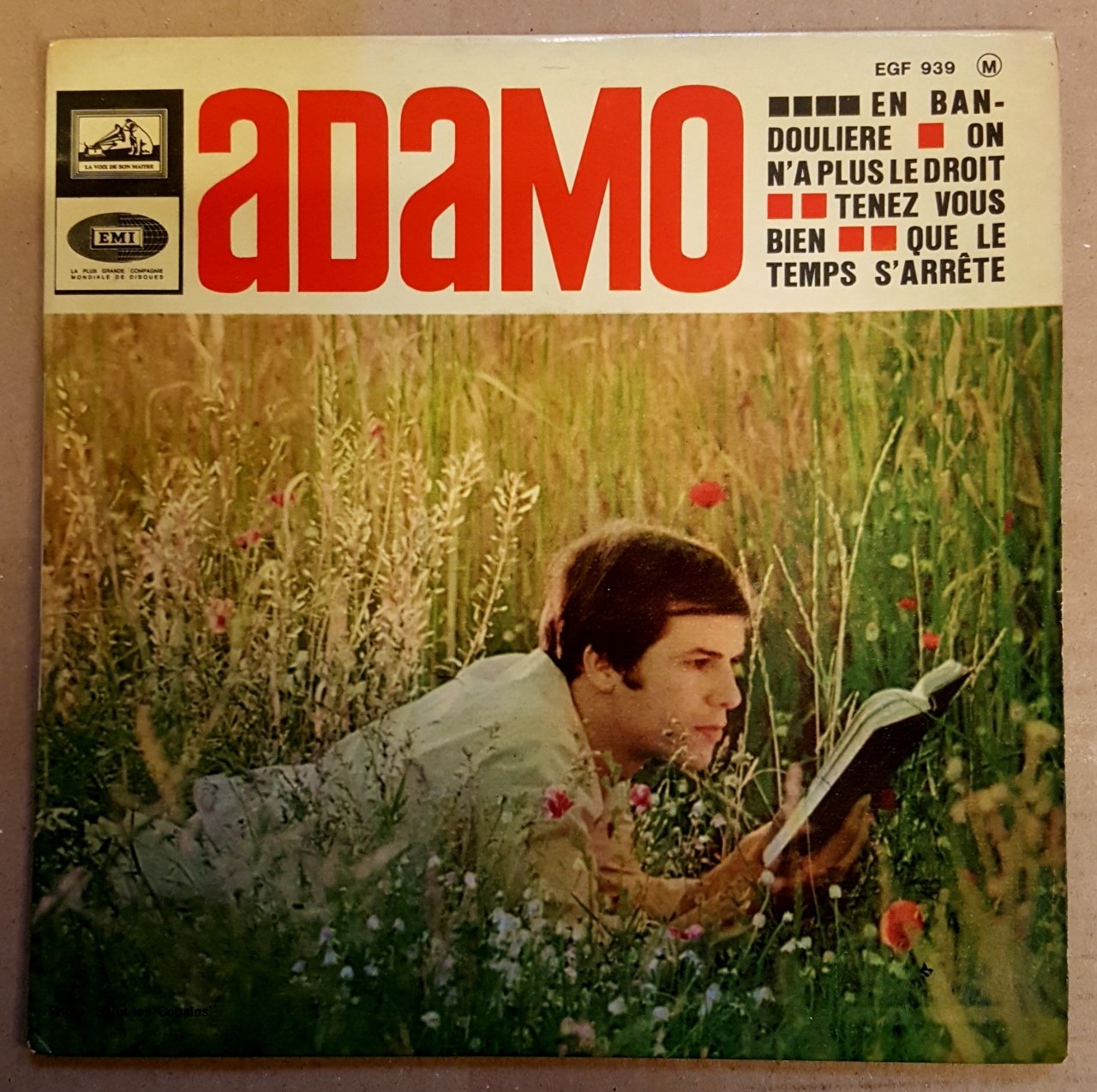 ADAMO - EN BANDOULIERE / ON N'A PLUS LE DROIT / TENEZ VOUS BIEN / QUE LE TEMPS S'ARRETE (1966) - 7'' 45 DEVİR 2.EL PLAK