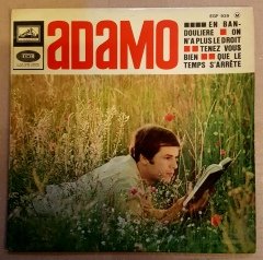 ADAMO - EN BANDOULIERE / ON N'A PLUS LE DROIT / TENEZ VOUS BIEN / QUE LE TEMPS S'ARRETE (1966) - 7'' 45 DEVİR 2.EL PLAK