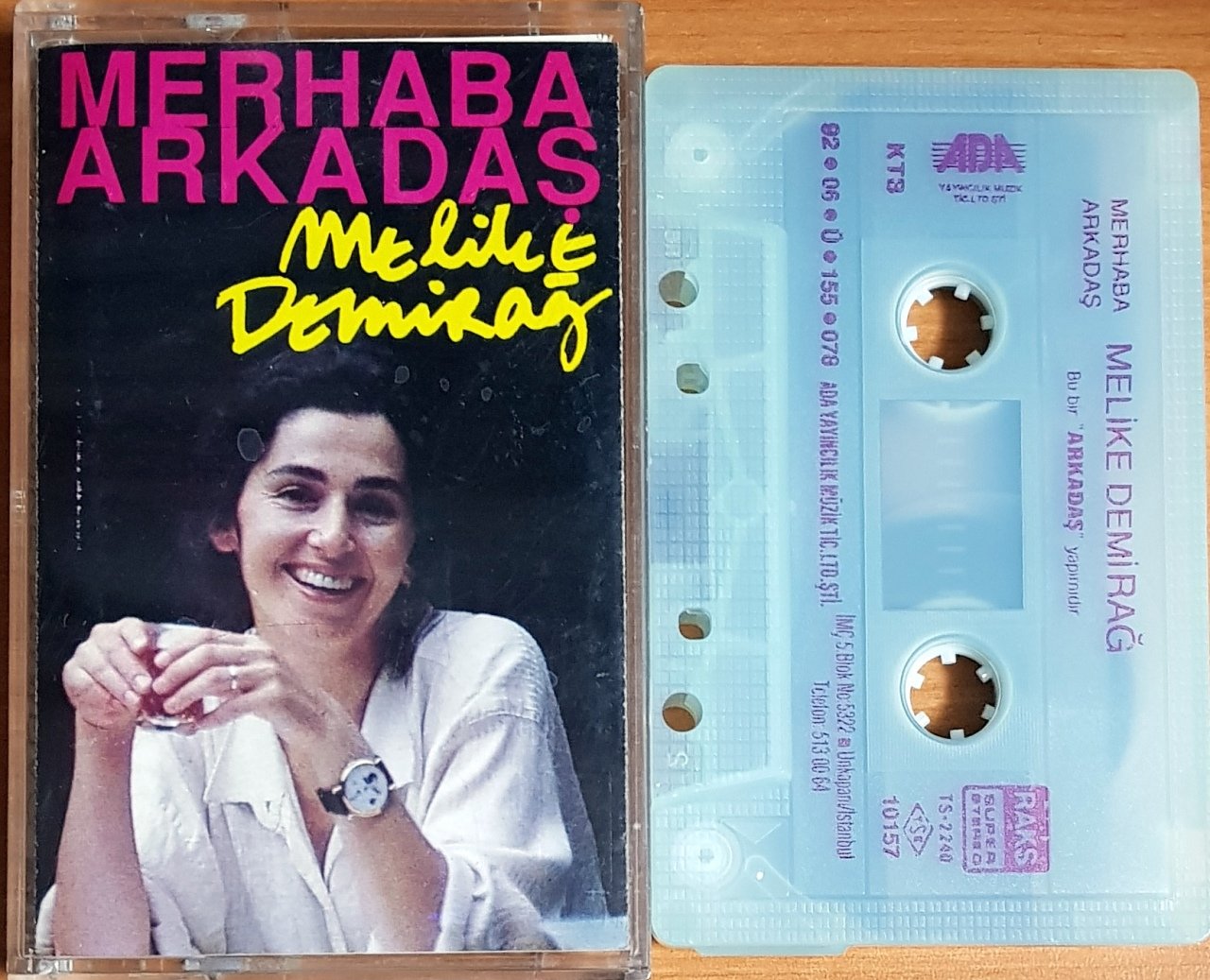 MELİKE DEMİRAĞ - MERHABA ARKADAŞ (1992) ADA MÜZİK KASET 2.EL