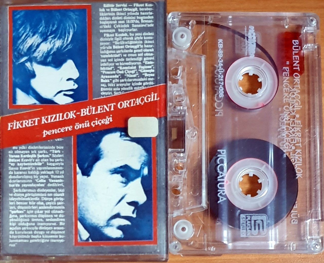 FİKRET KIZILOK / BÜLENT ORTAÇGİL - PENCERE ÖNÜ ÇİÇEĞİ (1989) - KASET PICCATURA 2.EL
