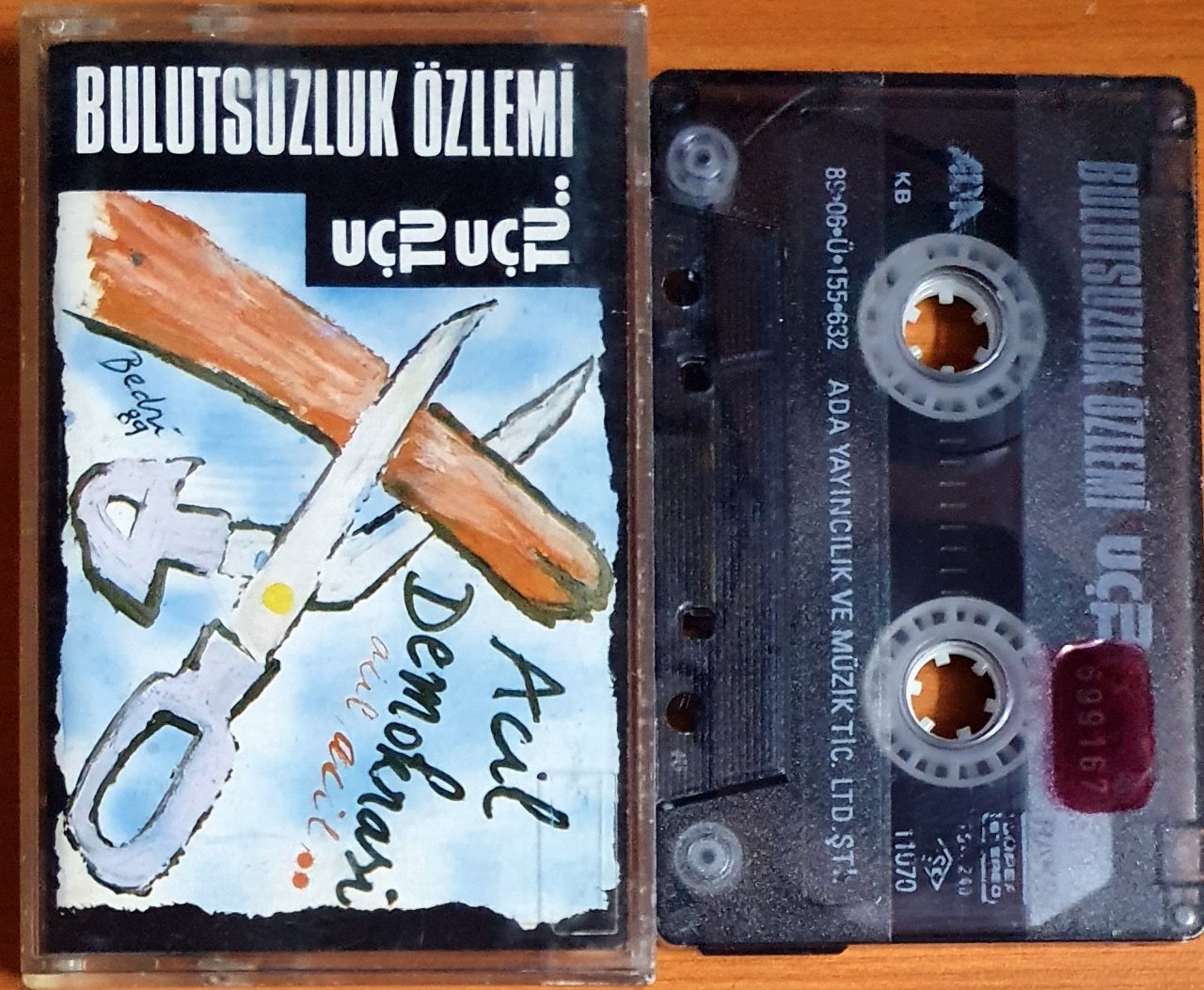BULUTSUZLUK ÖZLEMİ - UÇTU UÇTU - KASET ADA MÜZİK 2.EL