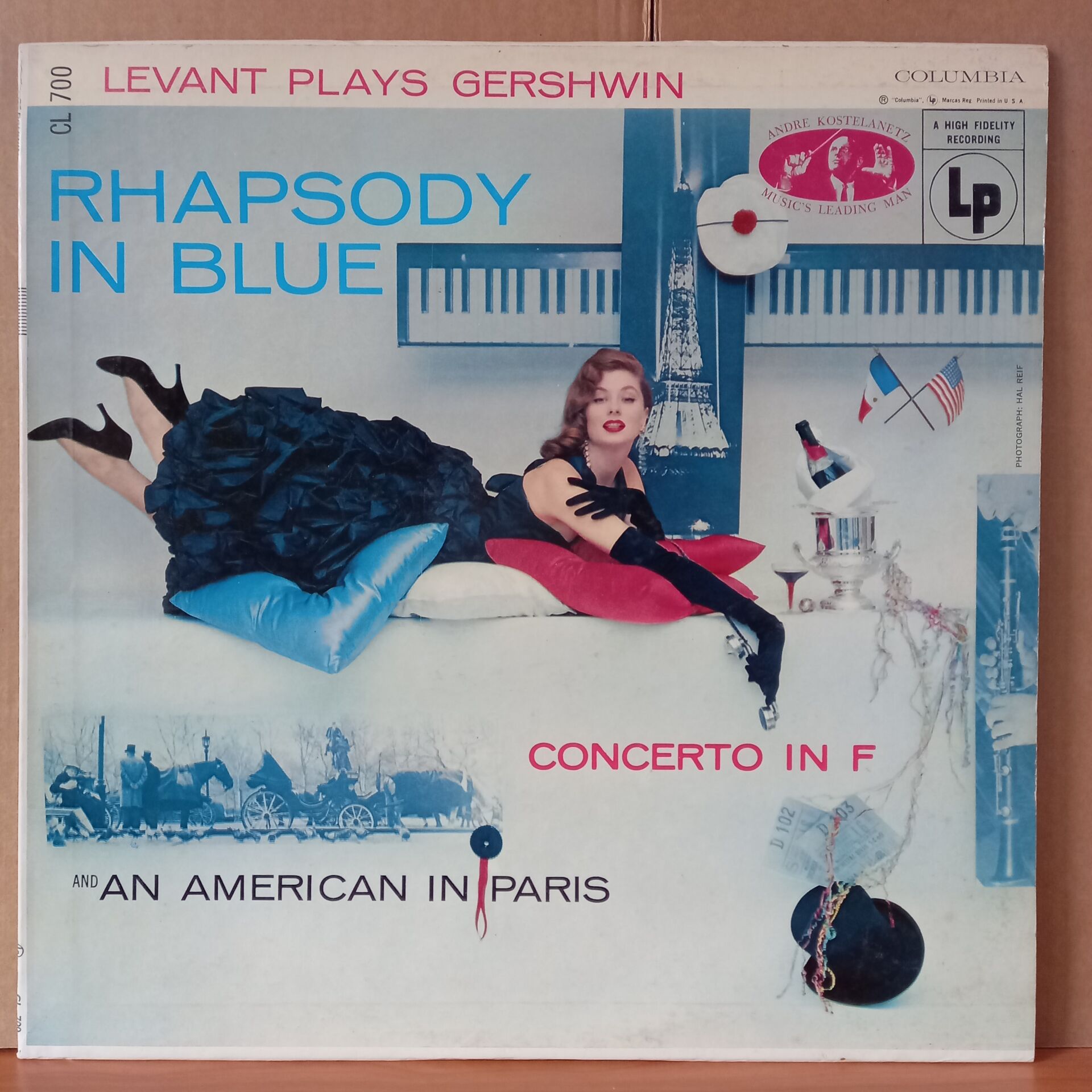 LEVANT PLAYS GERSHWIN / RHAPSODY IN BLUE, AN AMERICAN IN PARIS, CONCERTO IN F (1955) - LP 2.EL PLAK