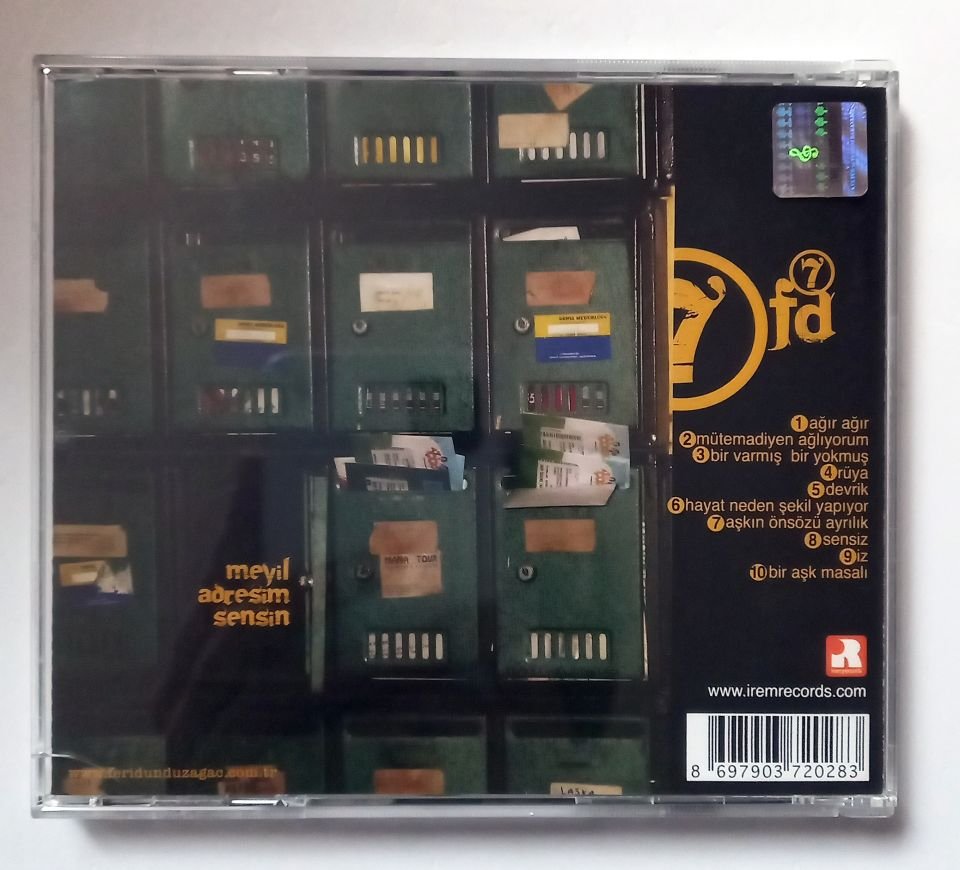 FERİDUN DÜZAĞAÇ / FD*7 MEYİL ADRESİM SENSİN  (2010) - CD 2.EL