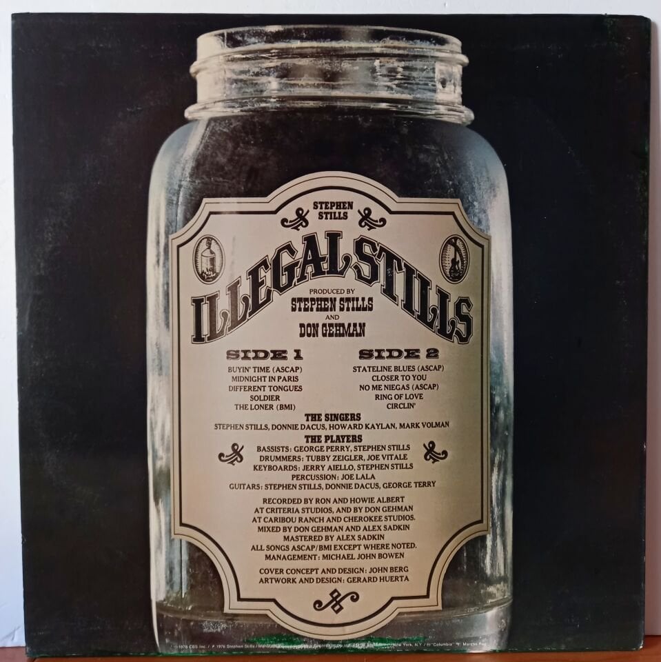 STEPHEN STILLS – ILLEGAL STILLS (1976) - LP 2.EL PLAK