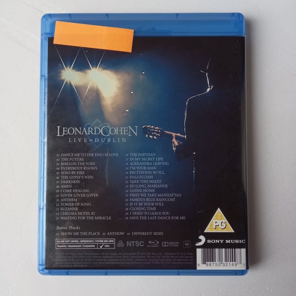 LEONARD COHEN - LIVE IN DUBLIN - BLU-RAY 2.EL