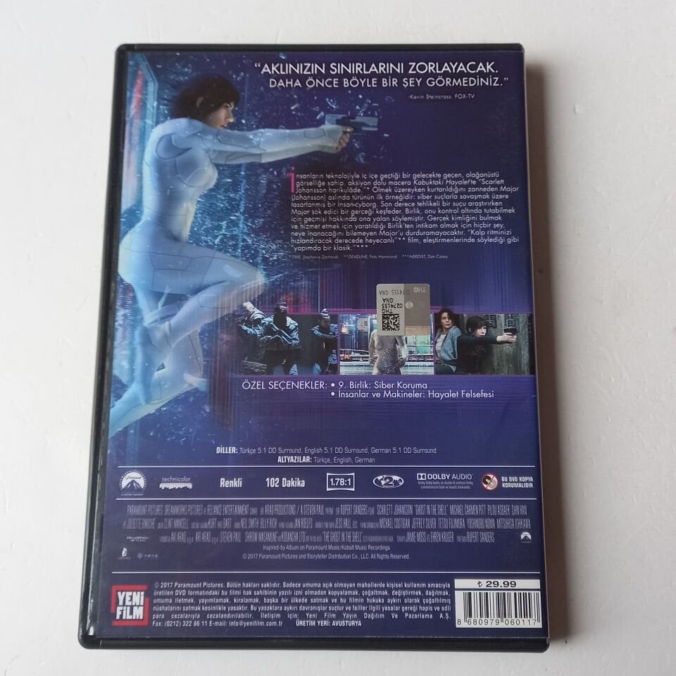 KABUKTAKİ HAYALET / GHOST IN THE SHELL - SCARLETT JOHANSSON - DVD 2.EL