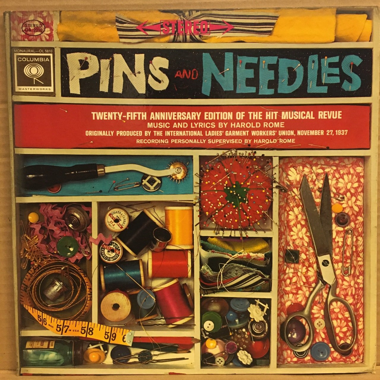 PINS & NEEDLES - MUSICAL / MUSIC BY HAROLD ROME / BARBARA STREISAND (1962) - LP GATEFOLD 2.EL PLAK