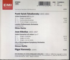 NIGEL KENNEDY - TCHAIKOVSKY & SIBELIUS VIOLIN CONCERTOS (1992) - CD 2.EL