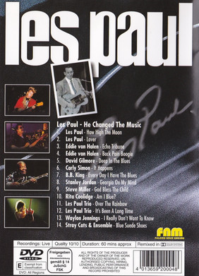 LES PAUL - HE CHANGED THE MUSIC / EDDIE VAN HALEN, STEVE MILLER, CARLY SIMON, DAVID GILMOUR, B.B. KING,.. - DVD 2.EL