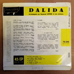 DALIDA - ITSI BITSI PETIT BIKINI / BRAS DESSUS BRAS DESSOUS / O SOLE MIO / NI CHAUD NI FROID (1960) - 7'' 45 DEVİR 2.EL PLAK