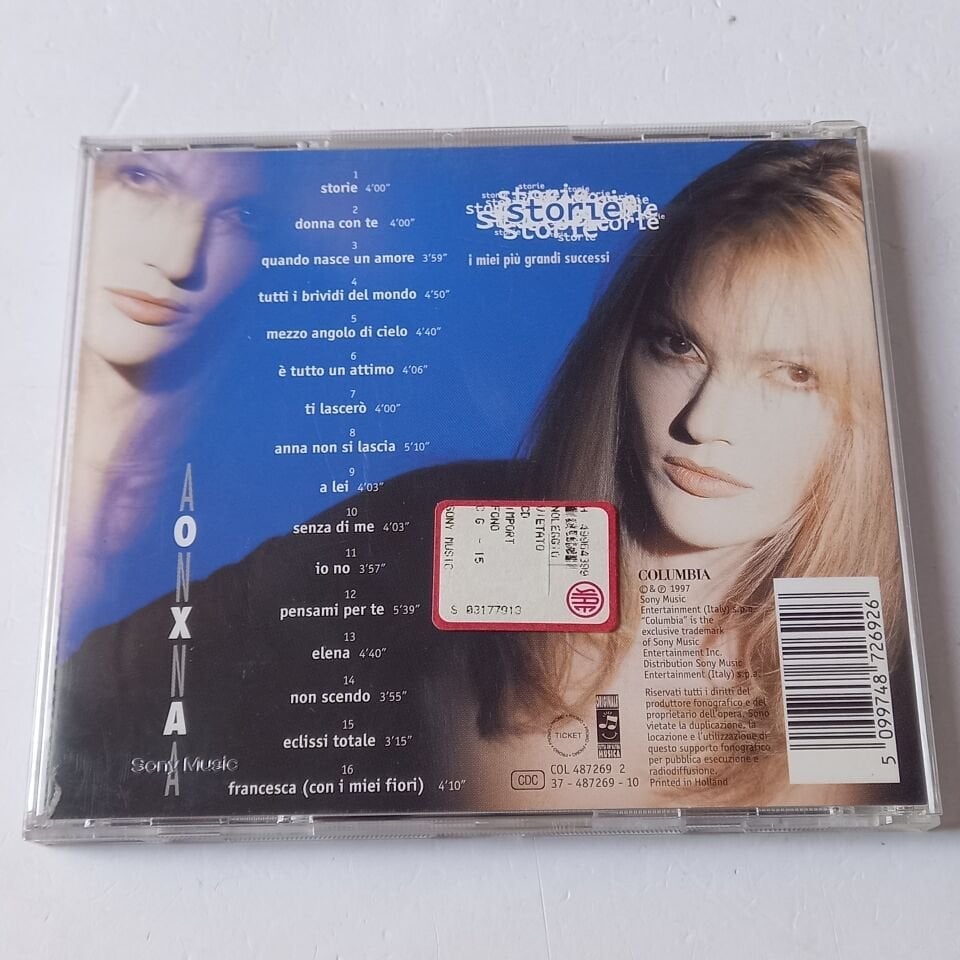 ANNA OXA – STORIE / I MIEI PIU GRANDI SUCCESSI (1997) - CD 2.EL