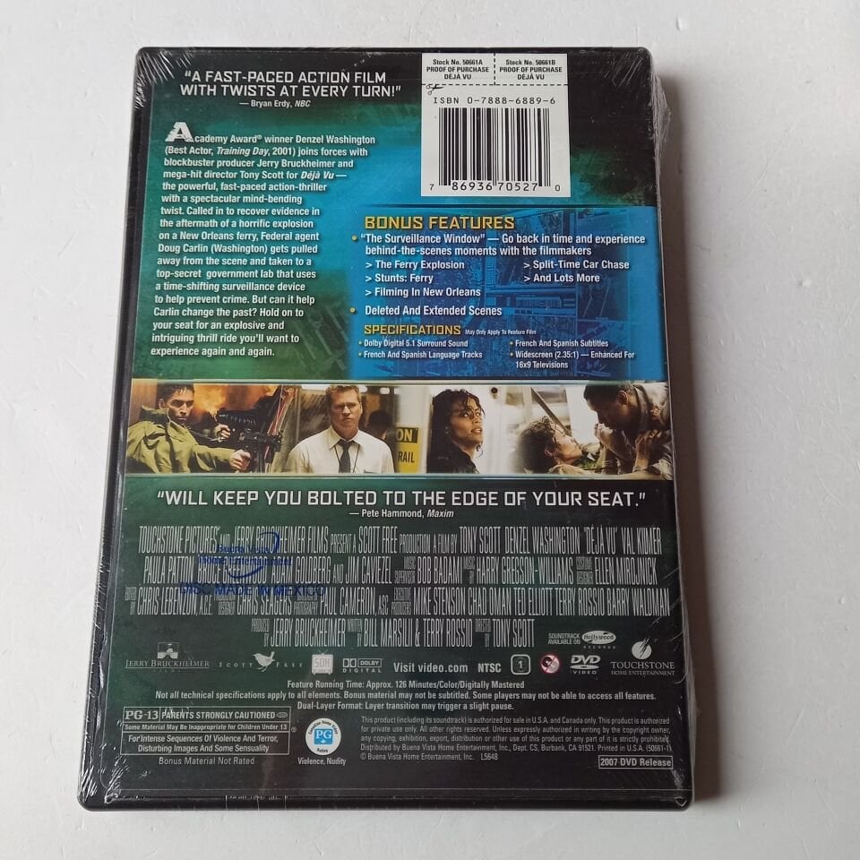DEJAVU - DENZEL WASHINGTON - DVD AMBALAJINDA SIFIR 1.BÖLGE