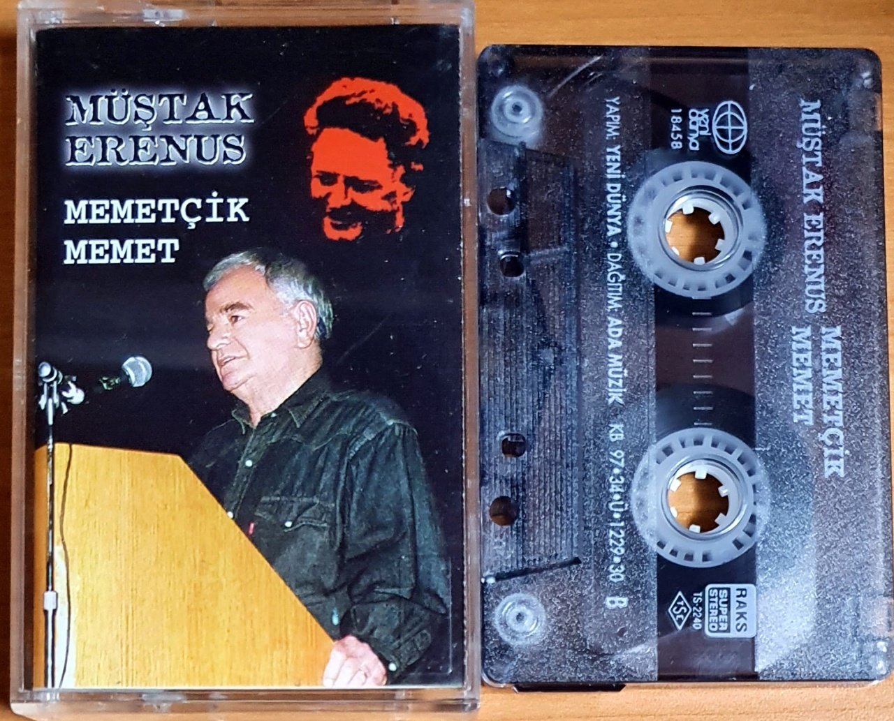 MÜŞTAK ERENUS - MEMETÇİK MEMET (1997) - KASET YENİ DÜNYA 2.EL