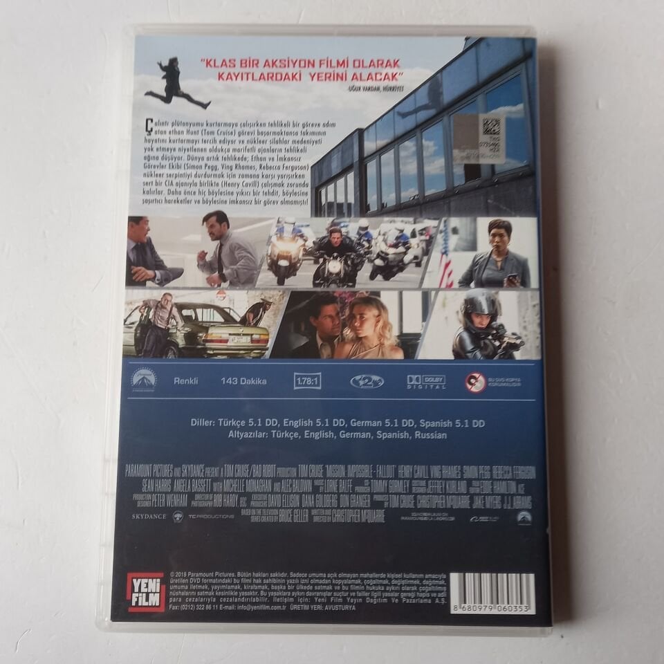 MISSION IMPOSSIBLE: FALLOUT / YANSIMALAR - TOM CRUISE - DVD 2.EL