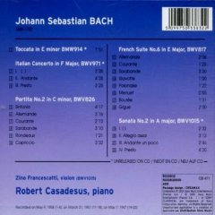 BACH - ITALIAN CONCERTO/PARTITA NO 2/FRENCH SUITE / ROBERT CASADESUS - CD 2001 EDITION 2.EL