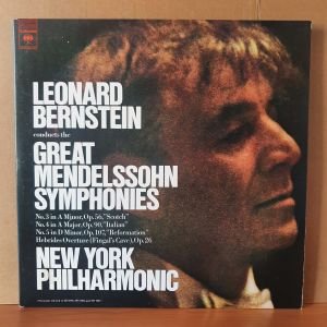 LEONARD BERNSTEIN CONDUCTS THE GREAT MENDELSSOHN SYMPHONIES / NEW YORK PHILHARMONIC (1974) - 2LP 2.EL PLAK