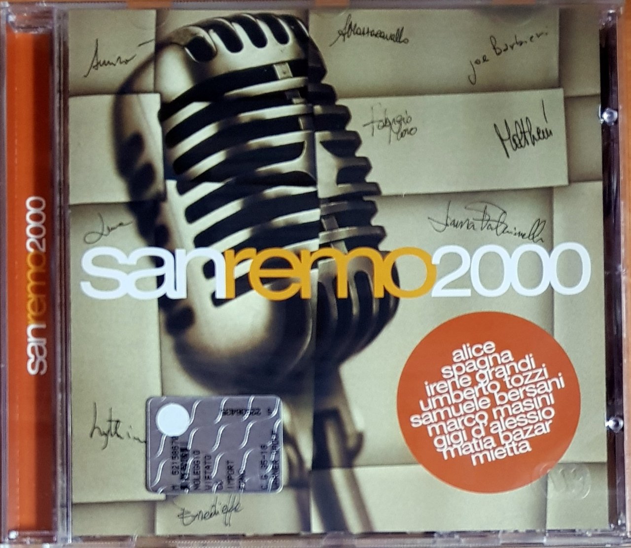 SANREMO 2000 / ALICE, SPAGNA, IRENE GRANDI,UMBERTO TOZZI, SAMUELE BERSANI, MARCO MASINI (2000) WARNER FONIT CD 2.EL