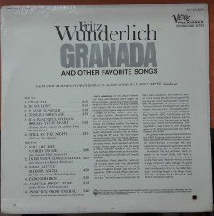 FRITZ WUNDERLICH - GRANADA - DÖNEM BASKISI PLAK SIFIR