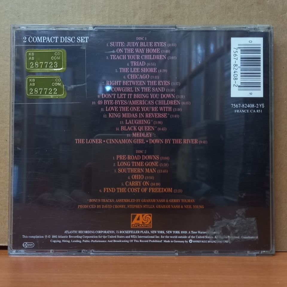 CROSBY, STILLS, NASH & YOUNG - 4 WAY STREET (1992) - 2CD 2.EL