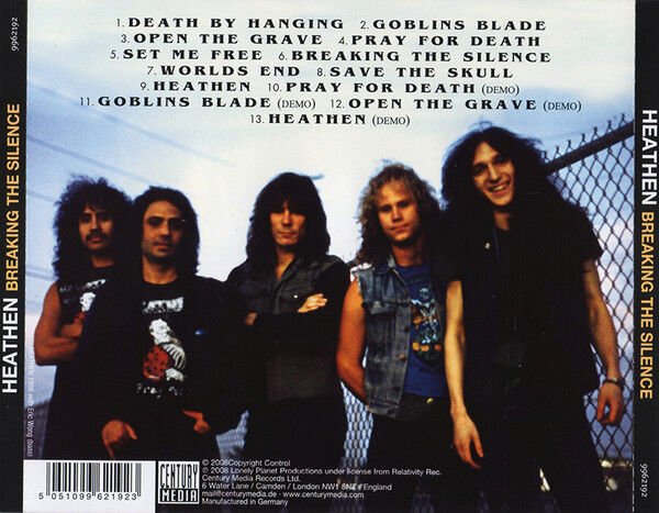 HEATHEN – BREAKING THE SILENCE (1987) - CD 2008 REMASTERED REISSUE SIFIR