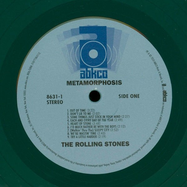 ROLLING STONES - METAMORPHOSIS (1975) - LP 180GR GREEN COLOURED 2020 RECORD STORE DAY EDITION SIFIR PLAK