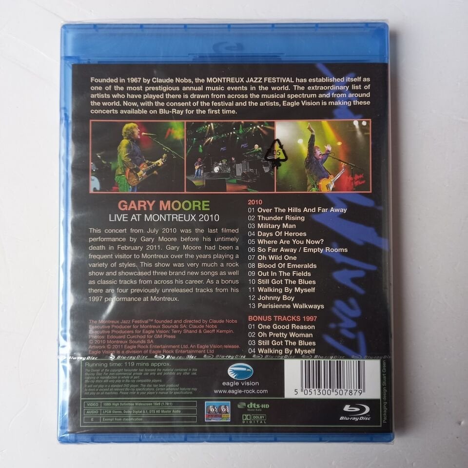 GARY MOORE - LIVE AT MONTREUX 2010 - BLU-RAY AMBALAJINDA SIFIR