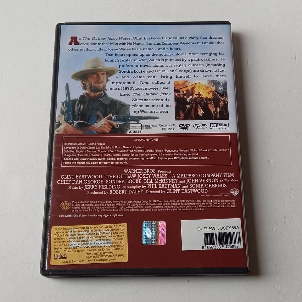 THE OUTLAW JOSEY WALES - CLINT EASTWOOD - DVD 2.EL